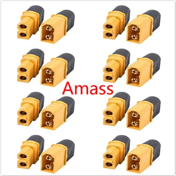 10 x Штекерный priključak Amass XT60 + s kućištem od ljuske 5 utikača 5 nastavaka (5 parova) rezervni dio servo