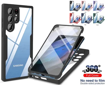 360 Potpuna Zaštita Torbica za telefon Samsung S22 Plus S21 Ultra Prednji i Stražnji Poklopac za samsung A13 A22 A32 A52 a a53 A72 A71 A51 poklopac