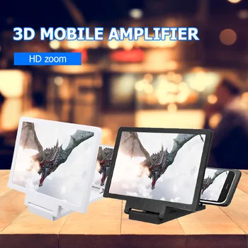 3D Ekran Telefona Povećalo HD Ojačava Sklopivi 5,5 inčni Nosač Pojačalo Stolni Povećalo Držač za Smartphone
