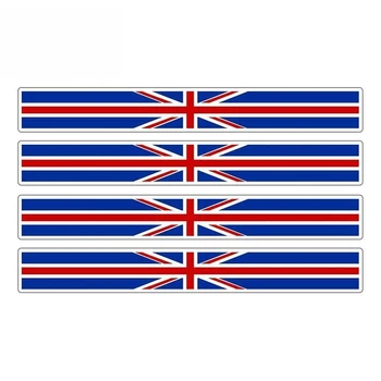 4 X Automobili Bend Naljepnica sa Zastavom Engleske, Britanske su ujedinjeno Kraljevstvo, velika Britanija, Auto Naljepnice, Vinil Naljepnica za Auto, Bicikl, Moto, 13 cm * 1 cm