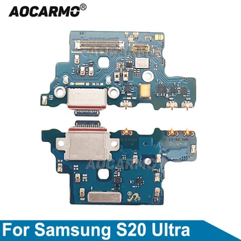 Aocarmo Za Samsung Galaxy S20 Ultra S20U S20Plus G981B G988U Brzo Punjenje Putem USB Priključka Punjač Priključna Stanica S Mikrofonom rezervni Dijelovi Za Popravak
