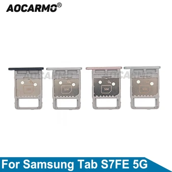 Aocarmo Za Samsung Galaxy Tab S7 FE 5G T736B Ladicu Za Sim karticu, Držač microSD Utor za kartice Rezervni Dijelovi