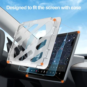 Auto Zaštitna Folija Za Ekran Od Prozirnog Kaljenog Stakla Za T esla Model 3 Zaštita Navigacija Auto Oprema Uređenje