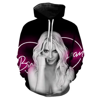 Britney Spears 3D Print Majica Unisex Ulica Ženski Veste Muška Moda Casual Pulover Dugih Rukava Prevelike Hoodies