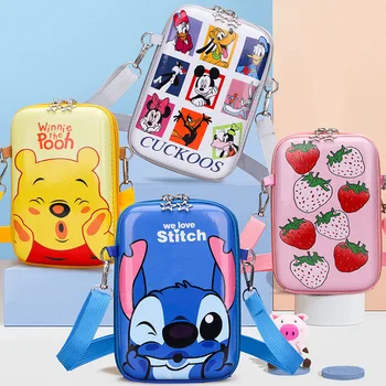 Disney nova slatka crtani torba sa kreativan crtež za djevojčice, funky svježe vodootporna torba za mobilni telefon, dječje mali trg torba