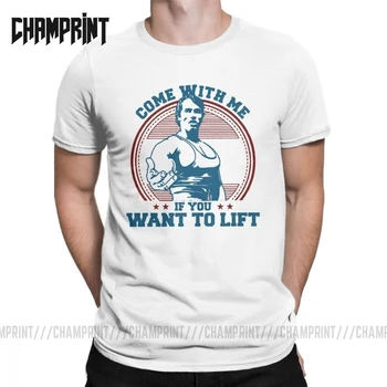 Hajde sa Mnom, Ako želiš Podići Majice za Muškarce Хлопковая Majica Arnold Schwarzenegger Fitness Treninga Muskulature Majica za Odijevanje