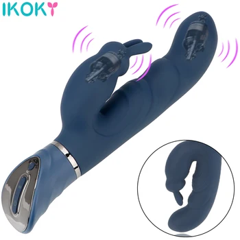 IKOKY Rabbit Vibrator G Spot Dildo Vibrator za Žene 10 Načina Vibracije, Vodootporan Rabbit Vibrator Klitoris Vibratori i Seks-Igračke