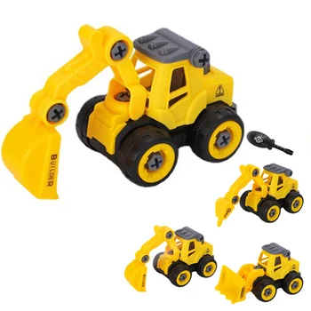 Inženjerski Automobil Inercije Model Igračke Dječaci Bager Traktor Damper Buldožer Obrazovanje Djece Inženjerski Automobil Igračke