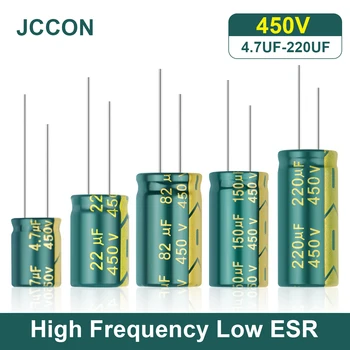 JCCON Aluminijski Elektrolitski Kondenzator Высокочастотный Niski ESR 450 4,7 uf 6,8 uf 22 uf 33 uf 47 μf 68 uf 100 μf 120 uf 150 uf