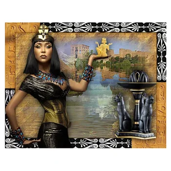 Kraljica Egipta diamond mozaik ljepote žena diamond slikarstvo beadwork 3d sliku full kvadrat diy nakit ručne izrade