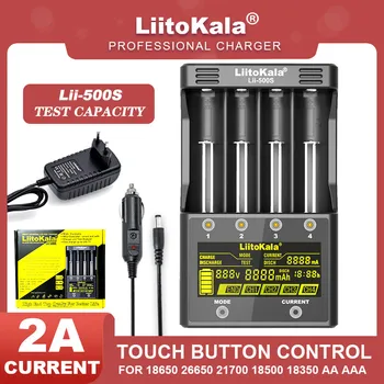 Liitokala Lii-500 Lii-PD4 Lii-500S LCD zaslon 3,7 U 18650 18350 18500 21700 20700B 20700 14500 26650 AA NiMH Litij baterija Punjač