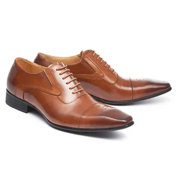 Luksuzne kožne cipele u retro stilu za muškarce, kožne modeliranje cipele četvrtastog potplatima, britanski Daily tanke Cipele, Casual cipele i čipka-up, chaussure homme