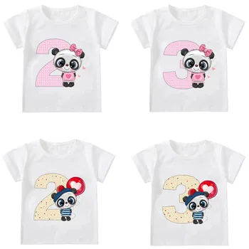 Majica sa slikom Slatka Panda iz Crtića za djecu, Majica sa po cijeloj površini Sobe rođendan, Dječje majice na Dan rođenja Za Dječake i Djevojčice, Zabavan Poklon sa Životinjama, Majica, Poklon