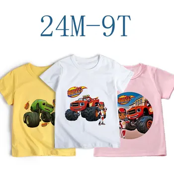 Nova Majica s kratkim rukavima za djevojčice, Блейз i Monstruozne Mašine, Dječje Odjeće, Igra 