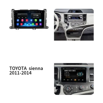 Okvir ploče s Instrumentima Auto Multimedijska Audio Stereo Okvir 9 Inča za Toyota Sienna 2012 + Auto-Unutrašnjost Android Video DVD-Player