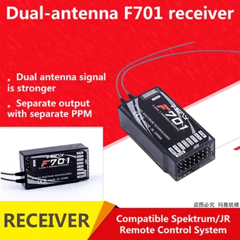 PPM 2,4 Ghz 7-kanalni prijemnik DSM × DSM2 Spread F701 Za sustav daljinskog upravljanja JR Spektrum RC