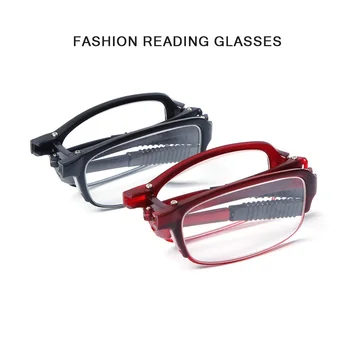 Seefly – muške i ženske sklopivi naočale za čitanje, moderan dizajn, mala crna okvira, sa originalnom kutijom, prijenosni + 1,5