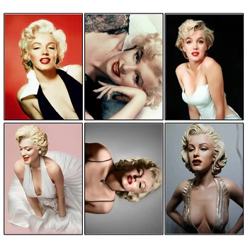 Seksi Žena Vez Diamond Art Slikarstvo Marilyn Monroe Figurica Dragulj Vez Križić Odrasli Diy Boje Umjetnost I Obrt Kit