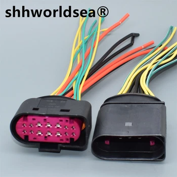 shhworldsea 14 Pin 1J0973737 1J0973837 1,5 mm 3,5 mm Vodootporan Automatski Priključak Lampa Utičnica Za Audi, BMW i VW