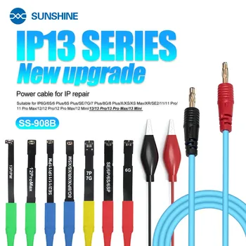 SUNSHINE SS-908B Test kabel za napajanje Dc Test Kabel za Upravljanje napajanjem Za iPhone 6 6G 6P 6S 6SP 7G 7P 8G 8P X XS MAX 11 12 13 Pro Max