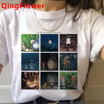 Totoro Харадзюку Kawai Zabavna Majica sa Likovima iz Crtića Ženska Studio Ghibli Slatka Majica sa anime Ullzang Moda Majica 90 s Ženske Majice