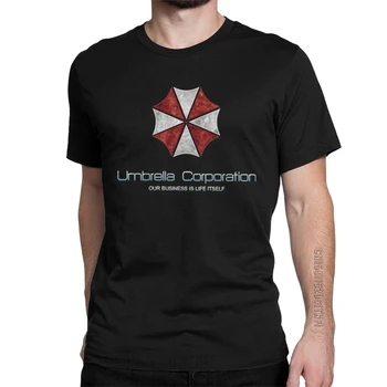 Umbrella Corporation Corp Muška t-Shirt Berba Majice Klasične Majice Kratkih Rukava i Okruglog Izreza 100% Pamučna Odjeća Za Odrasle