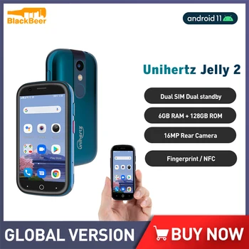 Unihertz Jelly 2 Mini 4G Mobilni Telefon Android 10 6 GB, 128 GB i Mobilni Telefon Helio P60 Восьмиядерный Smartphone 16 Mp Kamera s dvostrukom SIM karticom 2000 mah