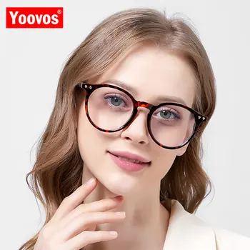 Yoovos 2022 Vintage Naočale U Okvirima Ženske Okrugle Naočale U Okvirima Ženske/Muške Luksuzne Naočale S Prozirnim Staklima Za Žene Klasicni Lentes De Sol