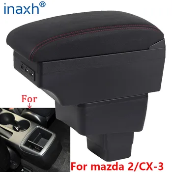 Za Mazda CX-3 naslon za ruku Дооснащение Za mazda 2 skyactiv verzija cx3 CX-3 Auto-naslon za ruku Kutija Za pohranu auto oprema Punjenje USB