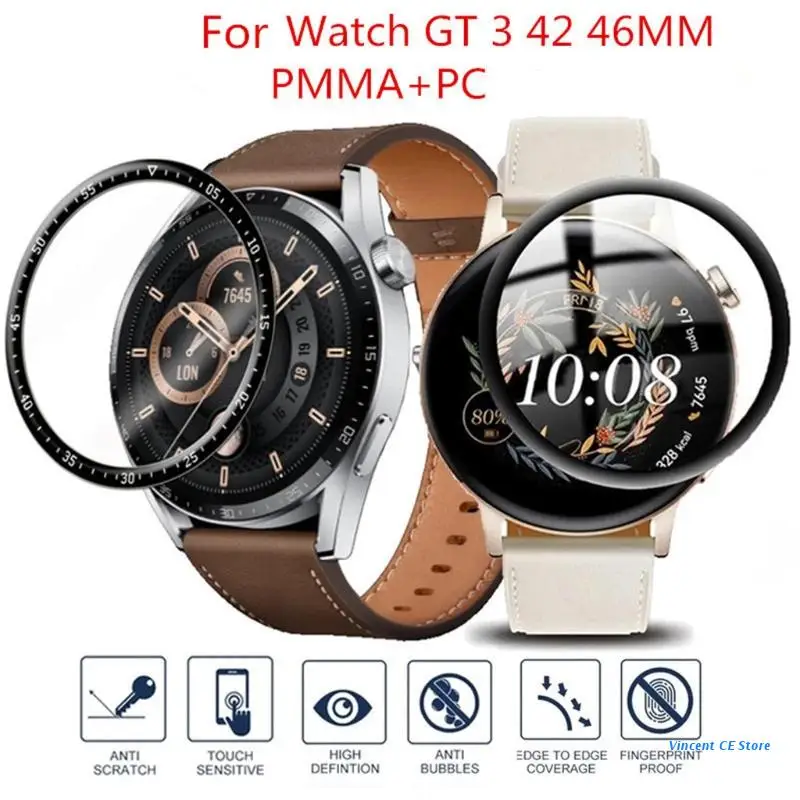 K92F 2 kom. Za Huawei-Watch GT3 42 mm 46 mm Zaštitna folija za ekran Mekom filma Pametni sat Slika 0