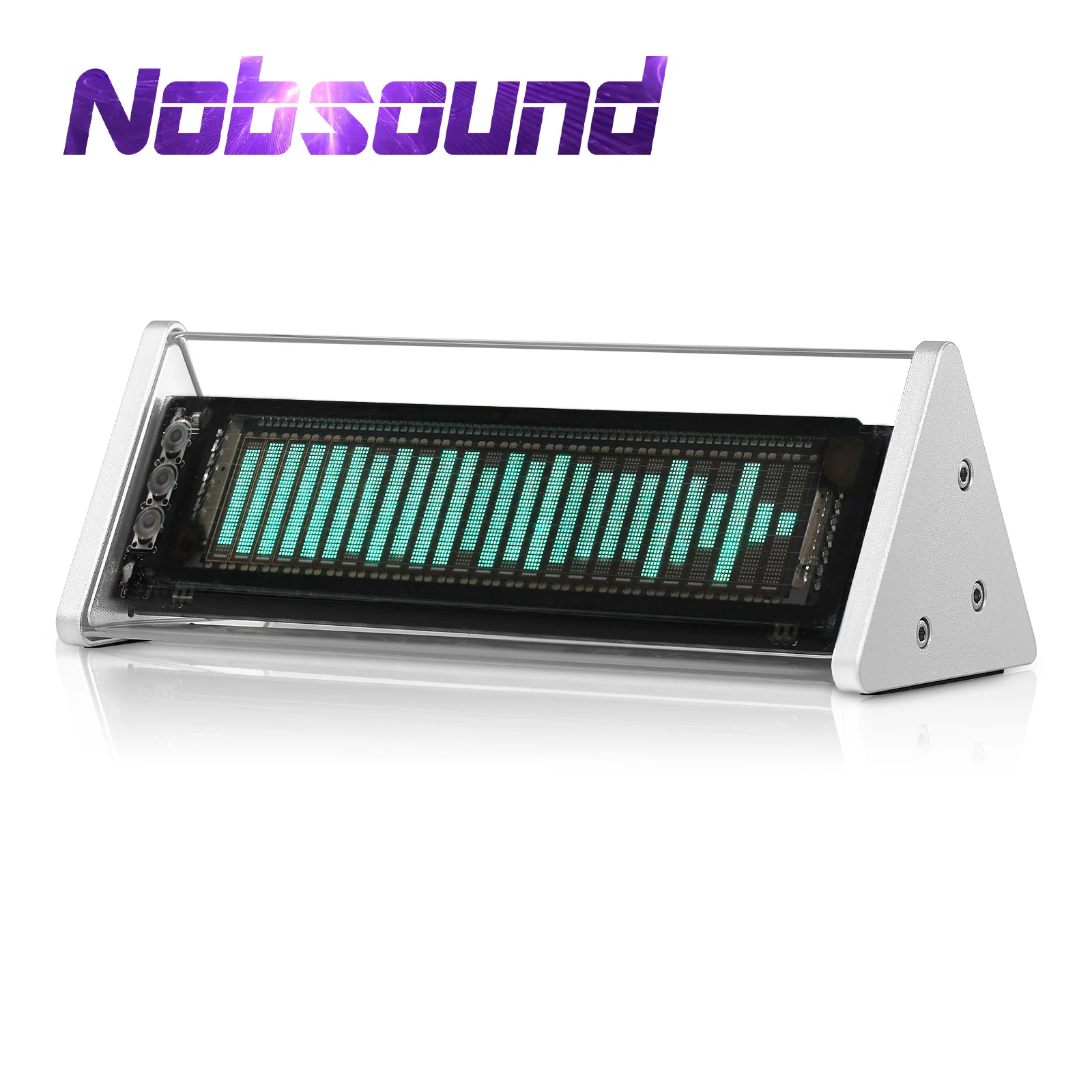 Nobsound Bluetooth 5,0 VFDS Sat Glazbeni Spektar prikaz na Zaslonu Mjerač Razine Zvuka 3,5 mm AUX Audio Prekidač Kutija Slika 0