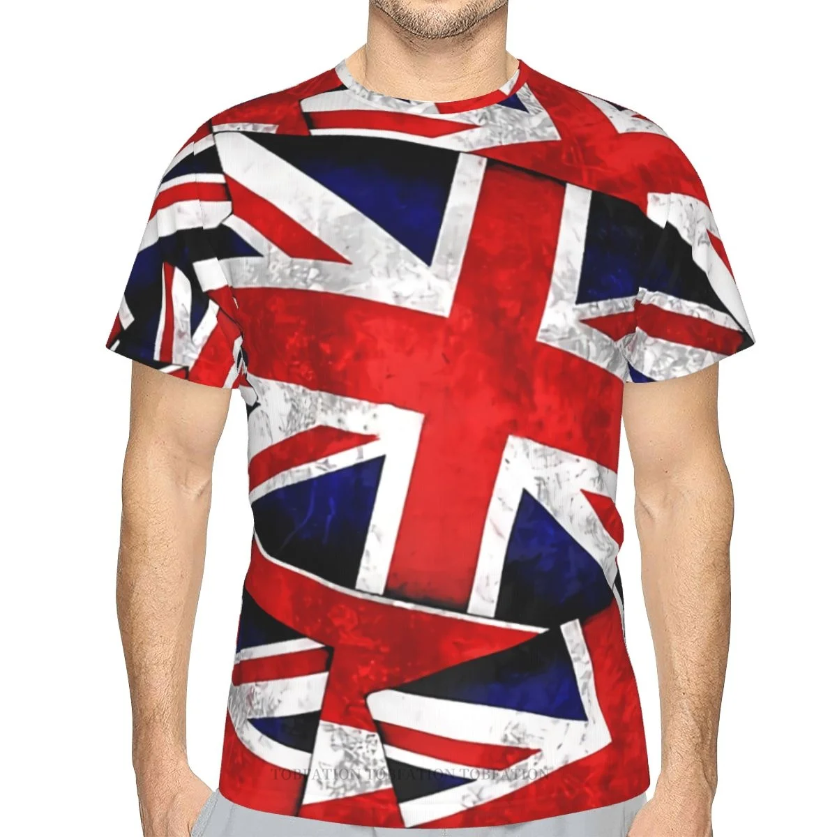 Union Jack Britanska Engleska Zastava velike Britanije Poliester 3D Print Muška t-Shirt Sport Na Otvorenom Быстросохнущая Odjeća Free t-Shirt Ulične Majice Slika 0