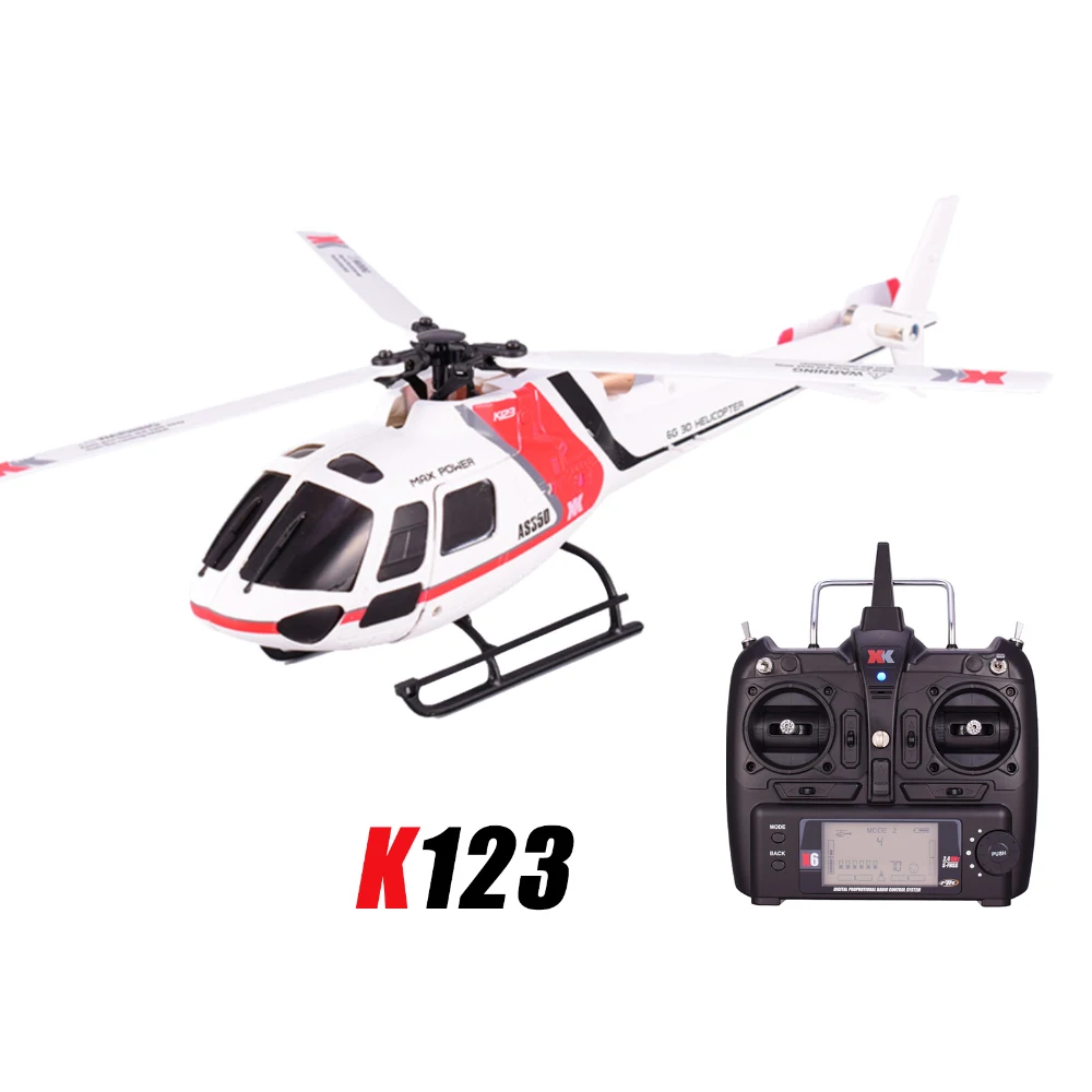 Wltoys XK K110 6CH 3D 6G Sustav Daljinskog Upravljanja bez četkica radio kontrolirani Helikopter BNF bez odašiljača K100/K120/K123/K124 Slika 0