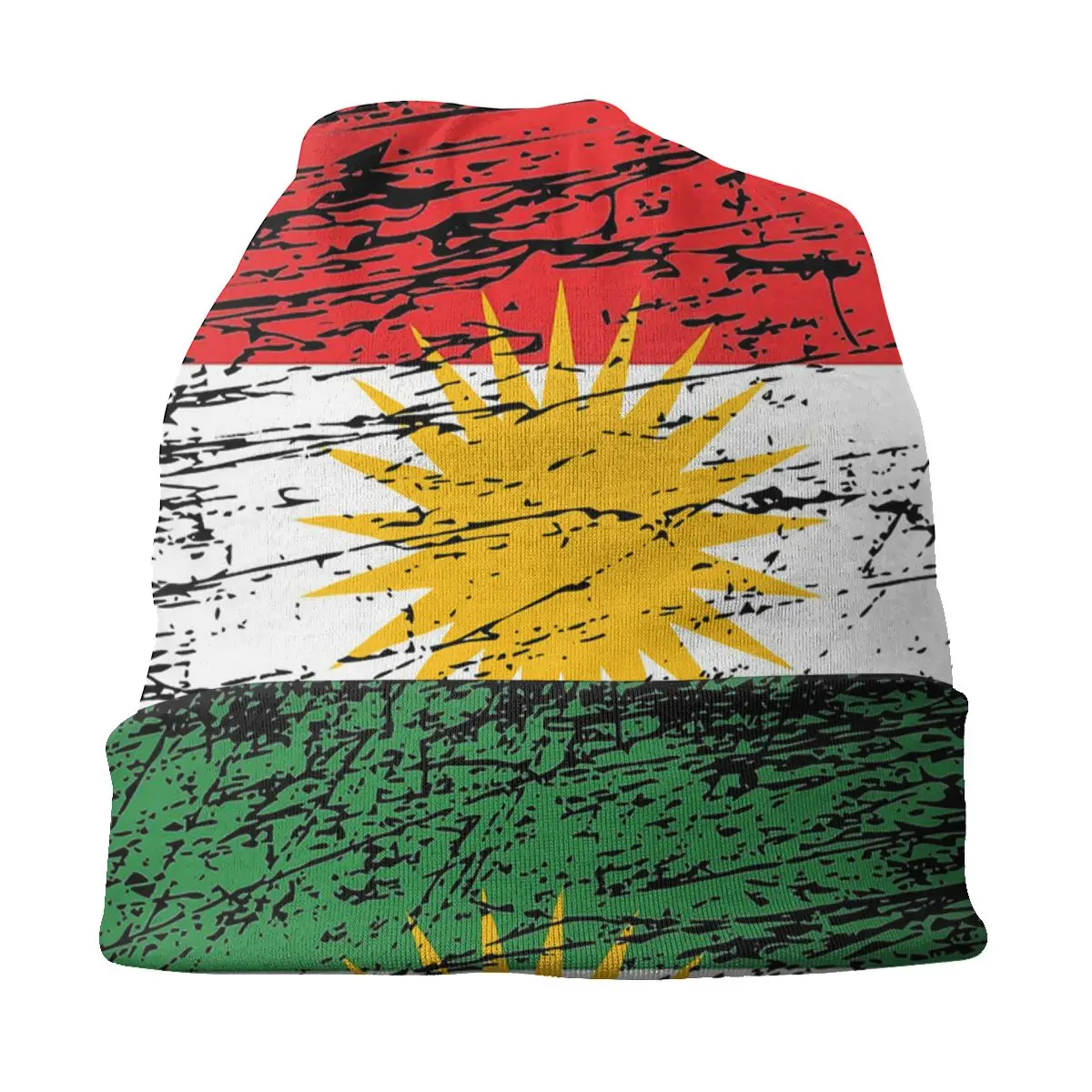 Kurdistan, Kurdski Zastave, Kape s Lubanjama, Kapa, Cool Jesensko-Zimski Vrt Muška Ženska Kapa, Ljetna Toplo Вязаная Kapa Dvostruke namjene Slika 2
