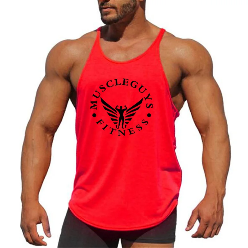 Muscleguys Branded Odjeću Bodybuilding Stringer Majica Muška Fitness Mike Хлопковая košulja Bez rukava Poligon Muška Majica Slika 2