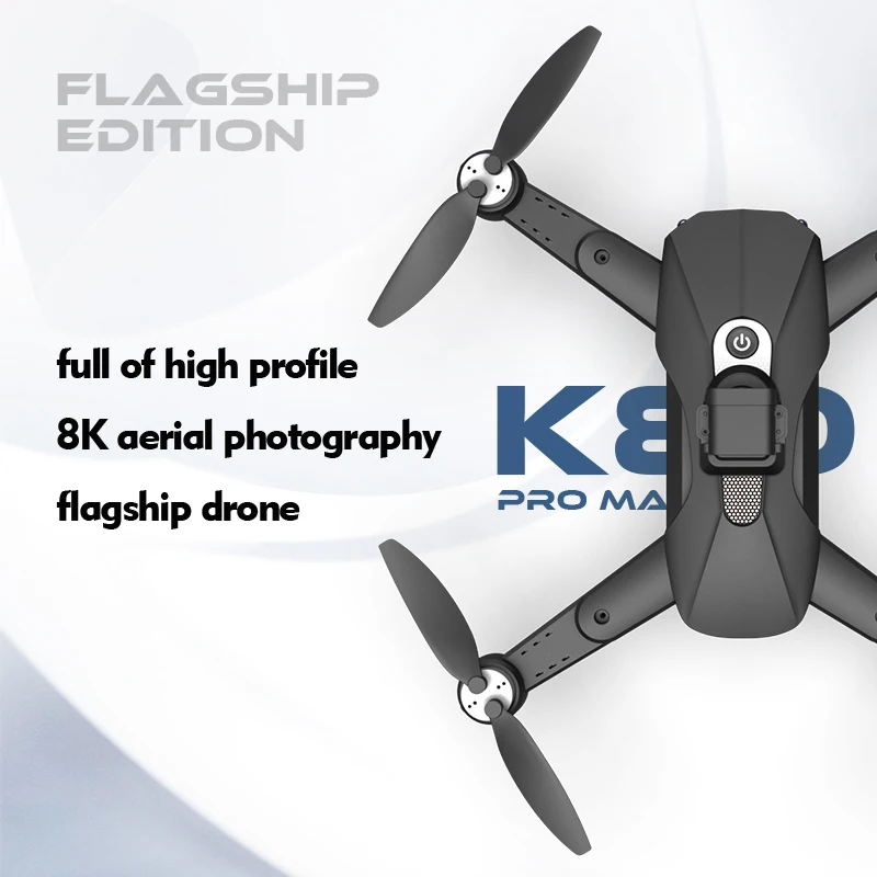 Novi K80 PRO MAX Drone 8K Dual HD Pro aerial photography Brushless Motor 360 ° Sprečavanje Prepreka Четырехкрылый Helikopter Slika 2