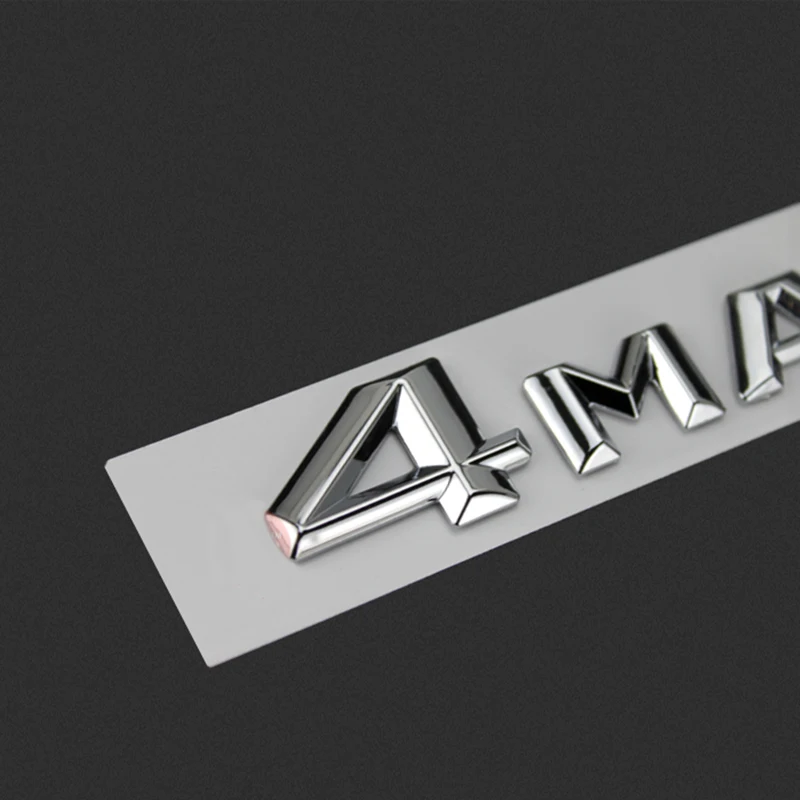 Slova Znak za Mercedes-Benz 4MATIC Ikonu Styling Automobila Prenamijeni Prtljažnika 4 Kotača Logo Naljepnica Sjajni Crni Krom Novi Stari Slika 2