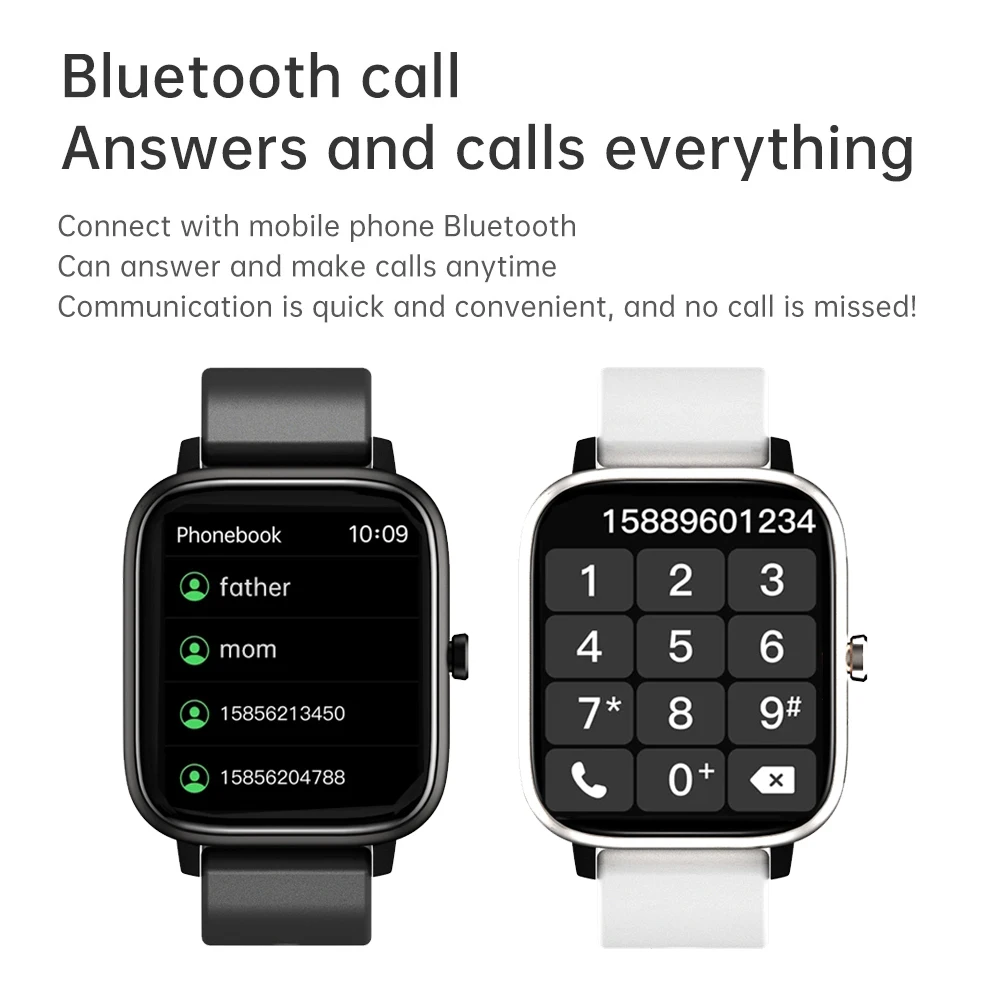 Bluetooth Pozivi Pametnih Satova Za Muškarce I Žene Vodootporan Monitor Music Player Pedometar Pametni Sat Za amazfit Huawei Apple Xiaomi Slika 3