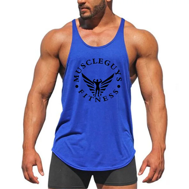 Muscleguys Branded Odjeću Bodybuilding Stringer Majica Muška Fitness Mike Хлопковая košulja Bez rukava Poligon Muška Majica Slika 3
