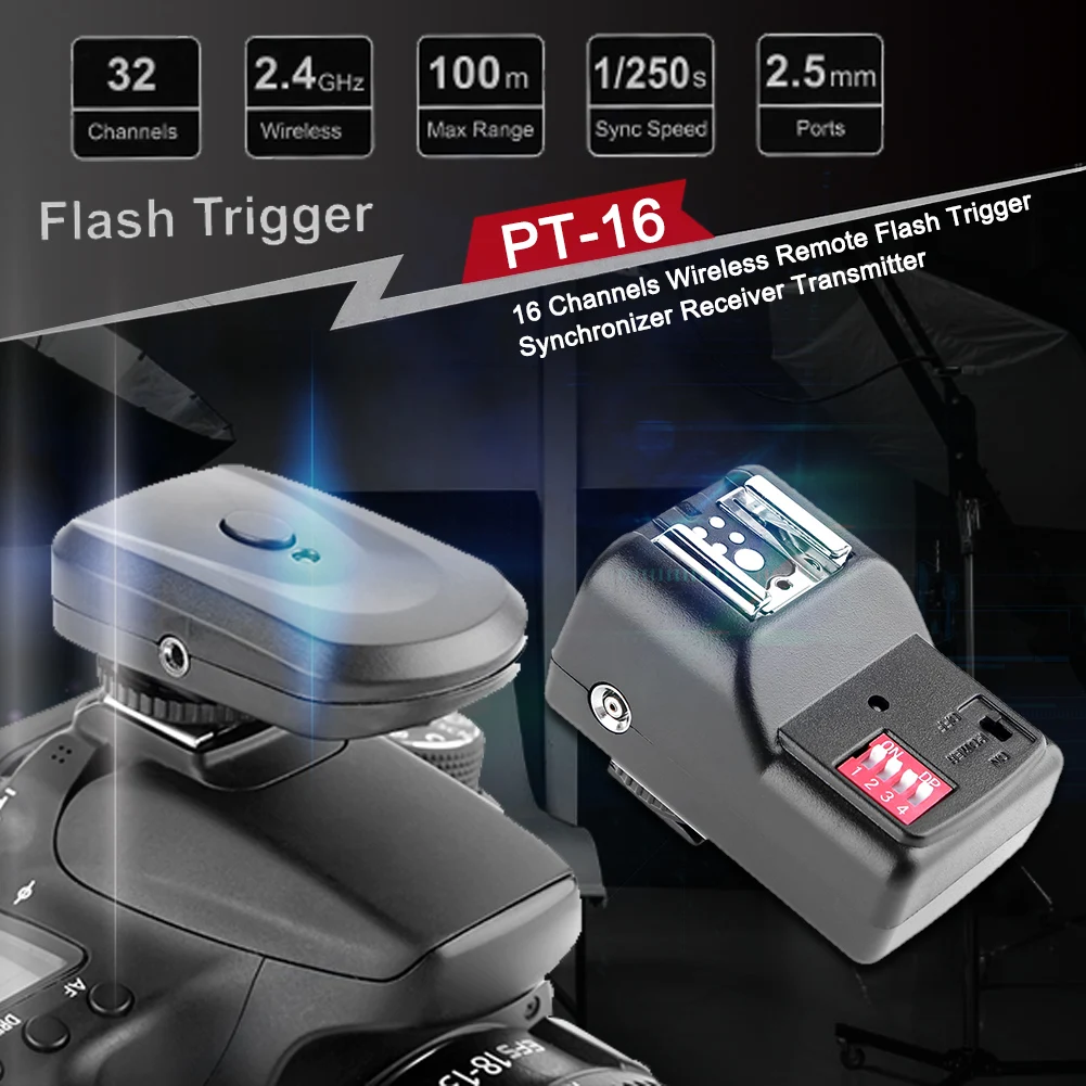 Skladište 16 Kanala Bežični Daljinski Upravljač Bljeskalica Speedlight Okidač Flasher Uskladiti za Canon Kamera Slika 3