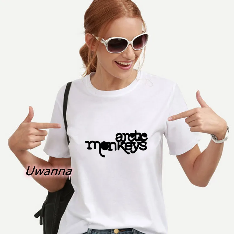T-shirt Arctic Monkeys, Ženske Trendy Ženske Majice, Svakodnevni Ženska Estetski majica Sa po cijeloj površini Strme Grupe, Ljetne Majice Odjeća Slika 3
