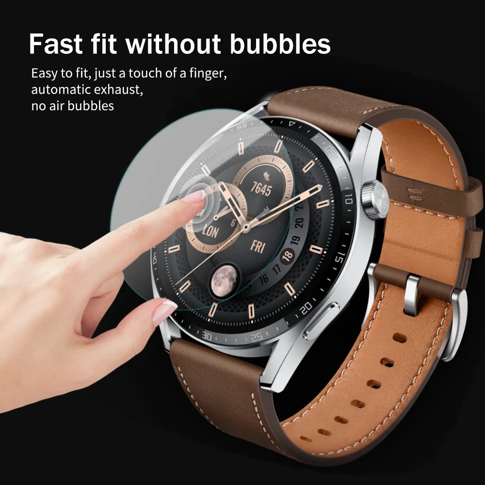 Za Huawei Watch GT 3 46 mm Zaštitna Folija za Ekran HD Kaljeno Prozirno Staklo Smartwatch Zaštitni Film na GT3 Pribor za Pametne sati Slika 3