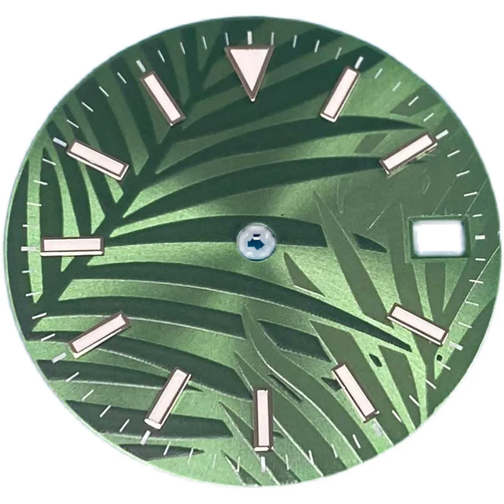 Kreativni brojčanik sata 28,5 mm plavo-zelena Osvijetljeni brojčanik za mehanizam NH35 / 4R / 7S / NH35A Slika 4