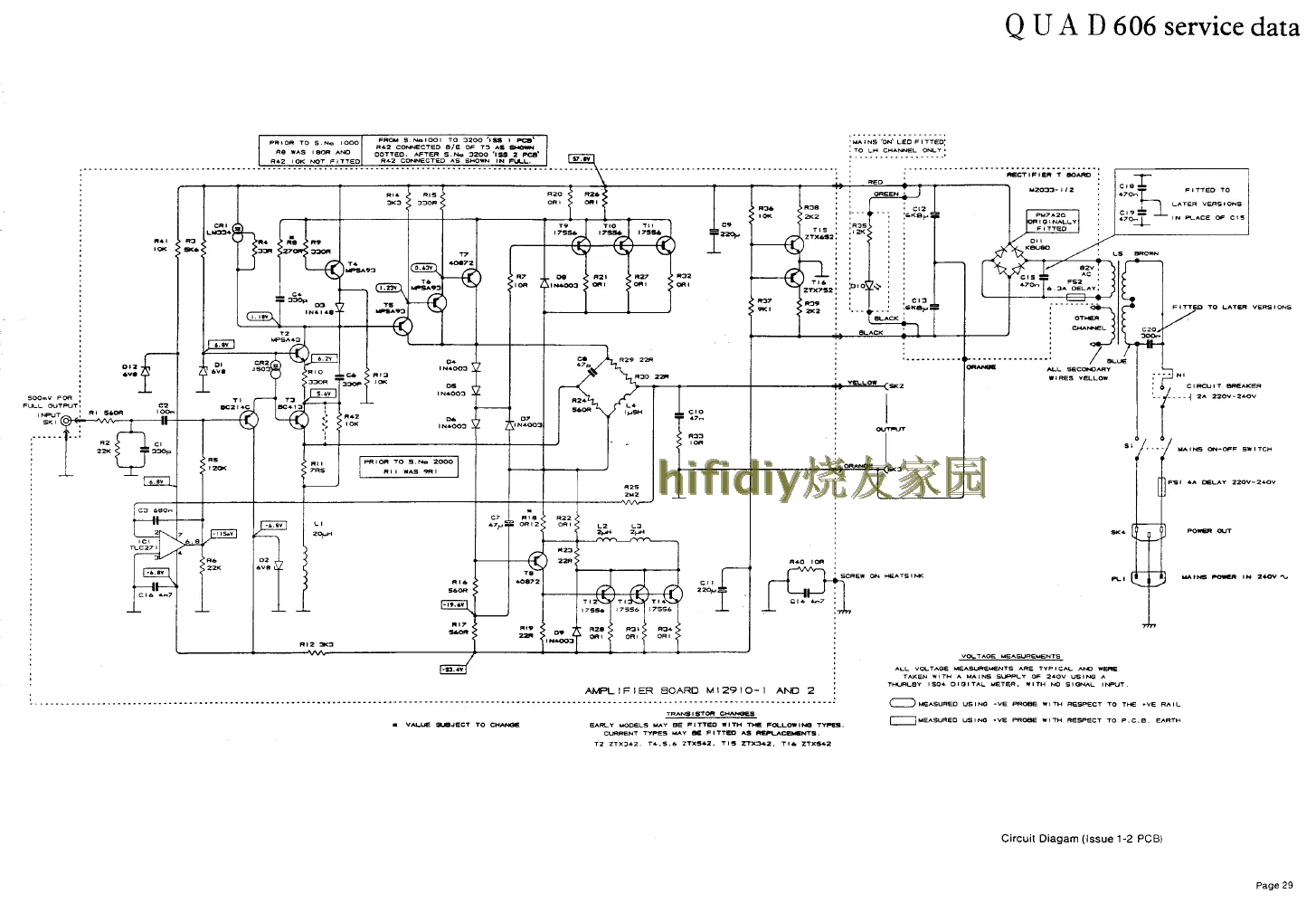 Na temelju klasičnih QUAD606 DIY Hi-Fi Stereo Audio pojačalo Ploče PCB + napajanje PCB Slika 5