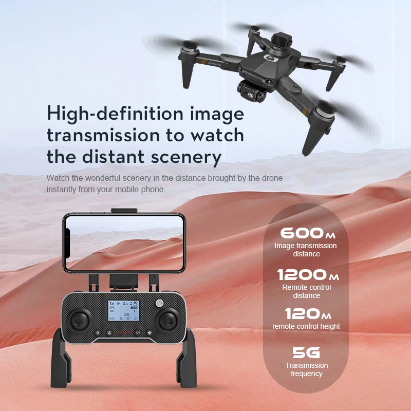 Novi K80 PRO MAX Drone 8K Dual HD Pro aerial photography Brushless Motor 360 ° Sprečavanje Prepreka Четырехкрылый Helikopter Slika 5