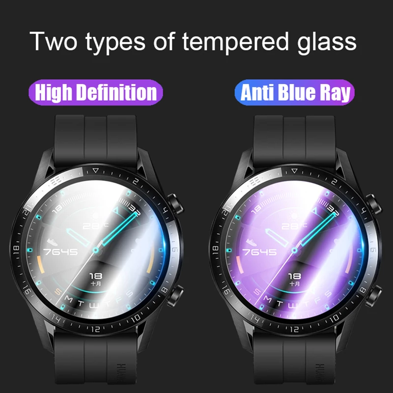 Zaštitni sloj od Kaljenog Stakla Anti Blue Ray za Huawei Watch GT 2 46 mm Honor Magic 2 Staklena Zaštitna Folija 9h za Huawei GT2e Slika 5
