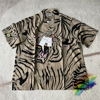 Негабаритная Majica Tiger WACKO MARIA, Muška Gornja Verzija, Ženski Japanski Havajski Ljetne Majice, t-Shirt Kratki Rukav